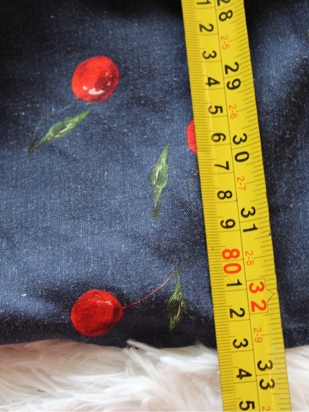 Navy Cherry Print Halter Sundress - Picture 13 of 13